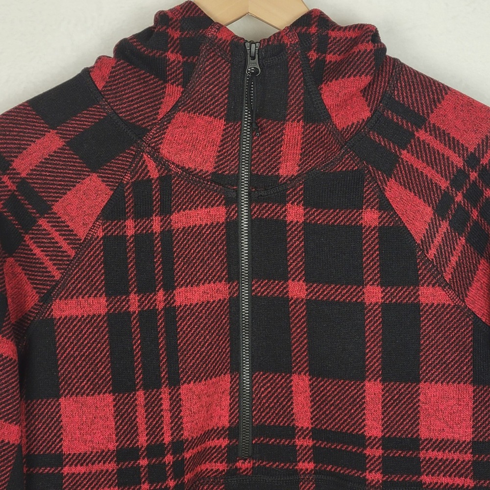The North Face Crescent Pullover Hoodie Women's M Plaid Fleece Gorpcore Hiking - Picture 5 of 11